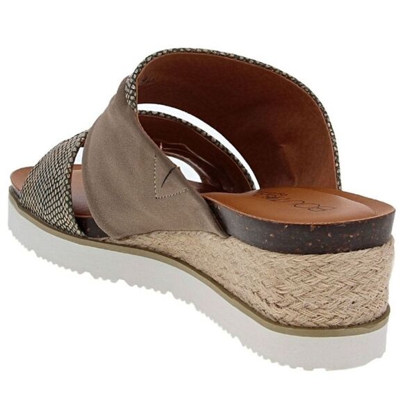 Womens Corkys Believe Taupe Wedge Sandals Shoes Size 9 - Picture 3 of 4